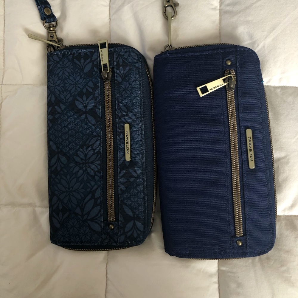 A set of two Travelon RFID wallets